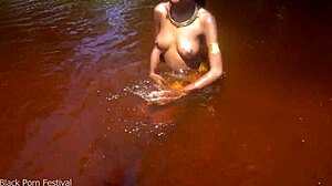 Skinny Tribe Slut Pounded Hard On Beach