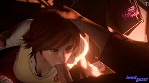 Asuka Kazama's Steamy Threesome Tease with Close Encounters