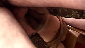 Italian Milf Unzips Fly Kitchen Amateur Blowjob Natural Tits Suck