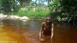 Skinny Tribe Slut Pounded Hard On Beach