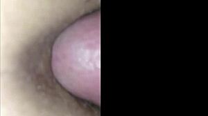 Brunette screams moans anal fucked by guy in feminine clothes