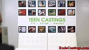 i couldn't resist deepthroating that cock at my first casting