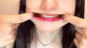 Cute Japanese ladyboy crossdresses for anal fucking and solo masturbation playthrough