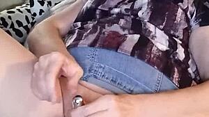 oh god my big tits bounce as i rub to that shaking orgasm