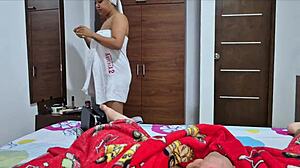 Venezuelan wife sucks before husband