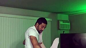 Black stud drills deep into white girl's guts missionary rough