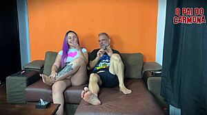 wanna see me STEP on her head while i smoke this cigarette and she sucks rough?