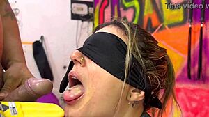 My school best friend tricked me into his flavor game, shoved his monster cock down my throat and filled my mouth with hot cum