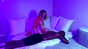 Happy ending massage milf squirts on big black cock deepthroat facefuck rough interracial pounding
