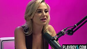 blake blossom rubs big natural tits pussy to climax