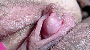 big clit throbs to orgasm up close 💦🔥