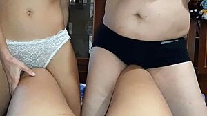 i get so turned on by skinny and fat bitches grinding pussies on my legs