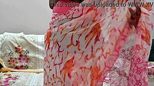 Leaked Webcam Captures Indian Bhabhi's Natural Tits in Tempting Display