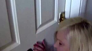 aroused gilf bounces wildly on thick black cock shaft