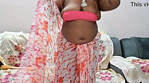 Leaked Webcam Captures Indian Bhabhi's Natural Tits in Tempting Display