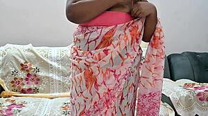 Leaked Webcam Captures Indian Bhabhi's Natural Tits in Tempting Display