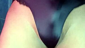 guy slips into sexy victoria's secret panties for hot dance