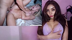 Mysterious French beauty explores first double penetration thrills