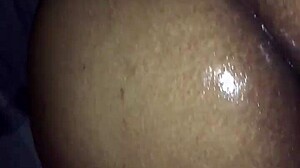 phat ass cheeks jiggle slow around that thick chocolate monster during deep fuck