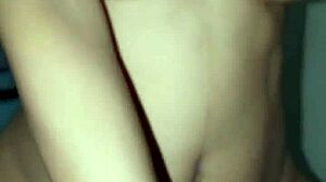 enjoying her beautiful indonesian body with heavy rain outside