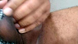 💦 shooting cum all over the stairs... hot mess!