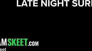 Stepson Catches Stepmom Moaning on Dildo Ride Tease