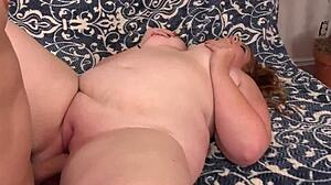 redheaded plumper ginger rose gets her meaty pussy pounded hard