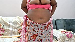 Leaked Webcam Captures Indian Bhabhi's Natural Tits in Tempting Display