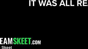 Stepson Catches Stepmom Moaning on Dildo Ride Tease