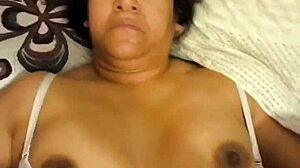 Waking up alone sparks intense bedroom streaming fuck fest.