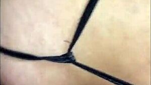 she slips into that see-through short dress and teases everyone in the hotel public spots