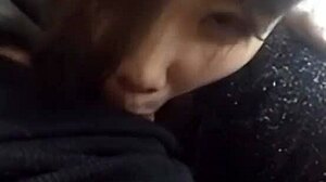 Pretty Chinese teen's hot blowjob skills will surprise you