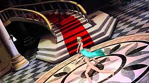 Hatsune Miku and Gumi Cendrillon Project Diva Nude Mod Full Body Reveal