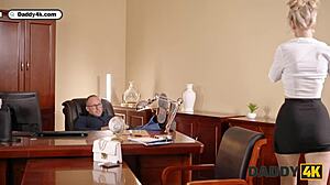 Naughty blonde, flaunt that big sex experience in your interview now.