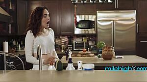 dysfunctional babysitter milf only excels at licking shy teen pussy