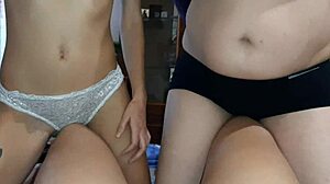 i get so turned on by skinny and fat bitches grinding pussies on my legs