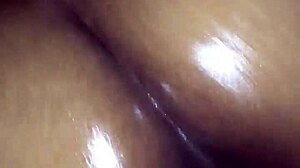 phat ass cheeks jiggle slow around that thick chocolate monster during deep fuck
