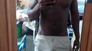 good morning, wanna watch this muscular bodybuilder flash his monster cock and moan for you?