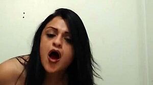 my latina girlfriend drops to knees for homemade solo cock sucking part 3