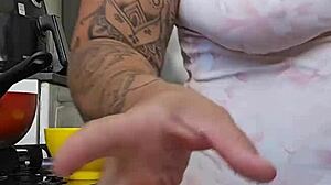 pregnant curves tease with big ass display seductively