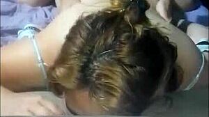 WOW, MILF GETS HOT MASSAGE IN GREEN THONG BY HORNY AMATEUR COUPLE!