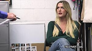 Sniffed milf's wet panties then fucked her pussy hard