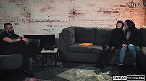 probation officer jerks off watching us kiss lick pussy 😜👅