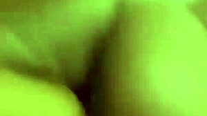 Skinny shaved lesbians finger pussy in homemade retro bedroom action