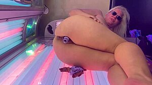 burp fetish leads to belly fuck anal explosion with milk from both holes