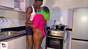 raw housewife squirts flood entire kitchen floor soaking wet mess