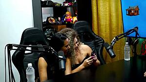 They Kiss Passionately on Podcast Leaving Ruan Speechless with Natural Tits Tease