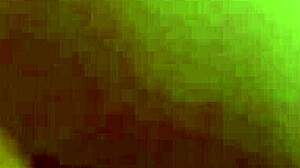 Skinny shaved lesbians finger pussy in homemade retro bedroom action