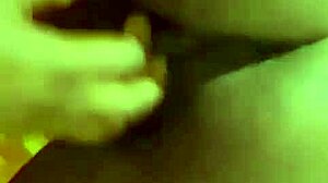 Skinny shaved lesbians finger pussy in homemade retro bedroom action