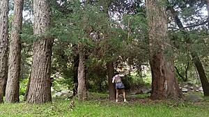 old peasant rips clothes fucks tight wet 18+ college teen pussy in field